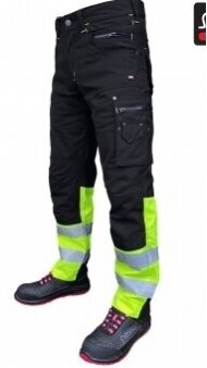 Darbo kelnės Pesso Canvas HI-VIS, juodos