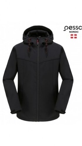 Striukė LEO Ripstop SoftShell Pesso, juoda